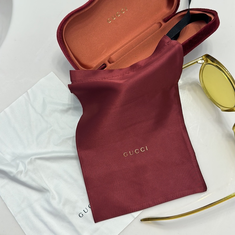 Yellow Gucci Sunglasses - Picture 3 of 3